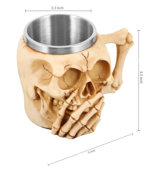 bura mat bolo skull beer mug