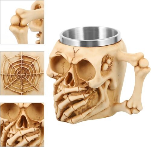 bura mat bolo skull beer mug