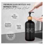 soap dispenser set with tray