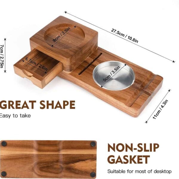 Whisky Cigar Wooden Ashtray