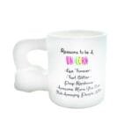 3d unicorn mug with quote