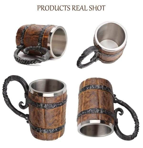 barrel beer mug