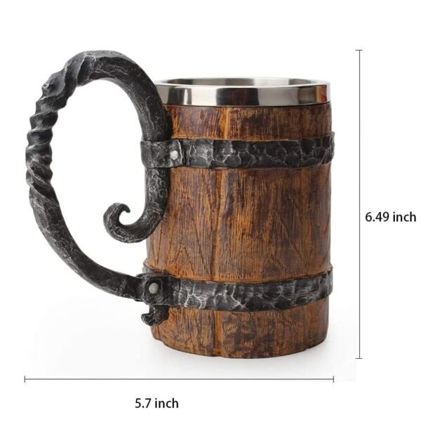 barrel beer mug