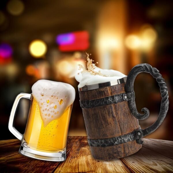 Beer Barrel Long Handle Mug