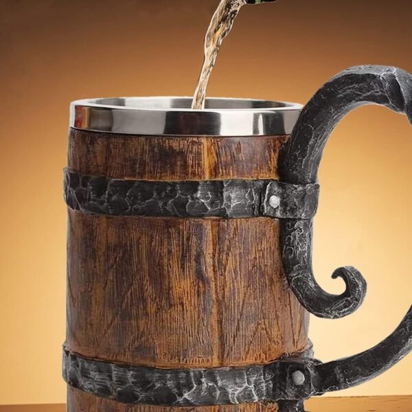 Beer Barrel Long Handle Mug