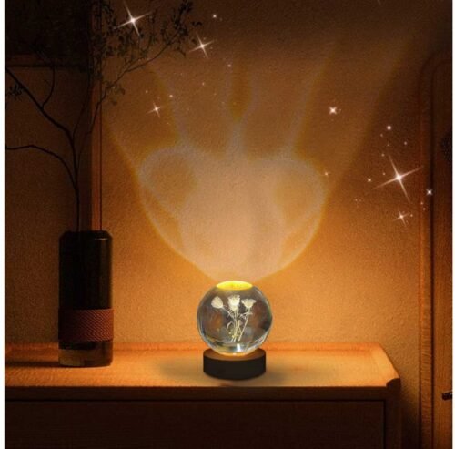 3D Crystal Ball Light flower