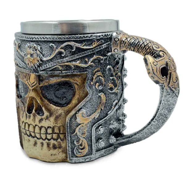 skull beer mug