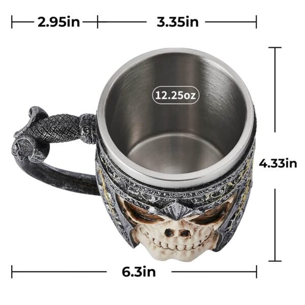 Warrior Skull Mug