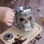 skull coffee mug