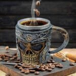 skull coffee mug