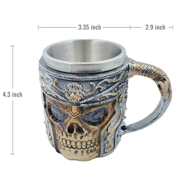 Spiked Warrior Skull Mug