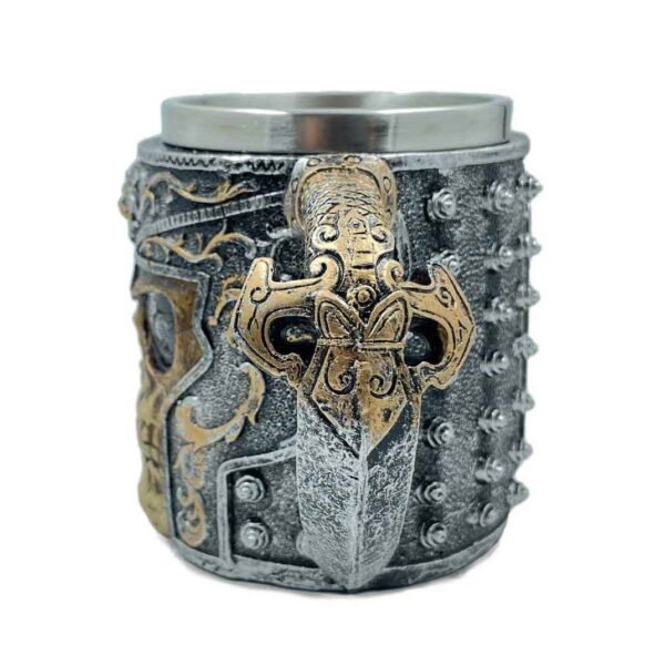 Spiked Warrior Skull Mug