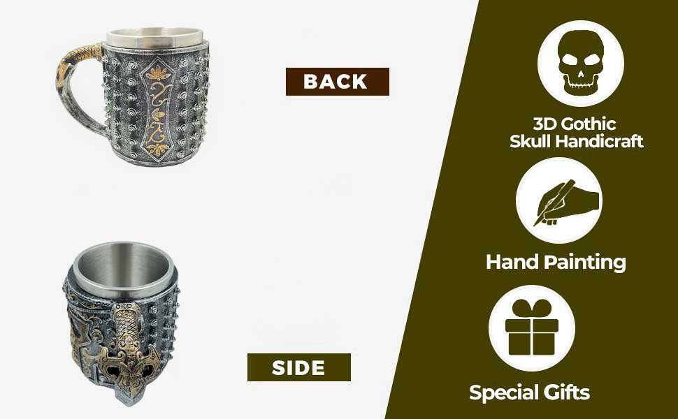 skull beer mug