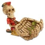 red skull ashtray