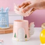 unicorn coffee mug castle