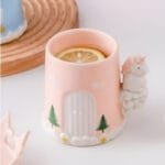 unicorn coffee mug castle