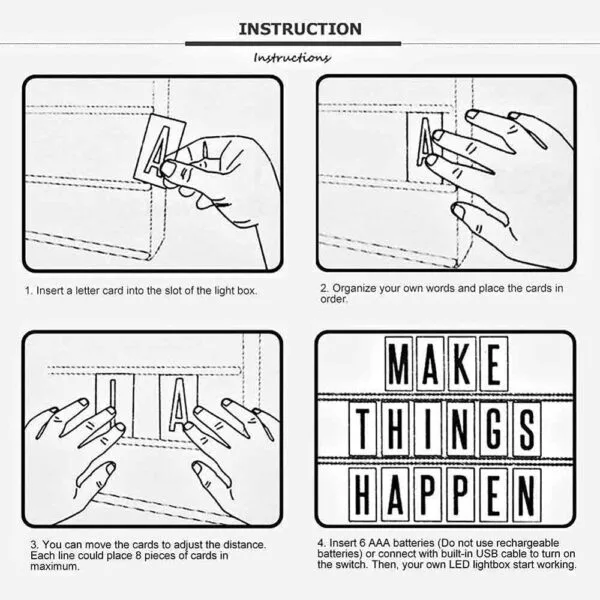 Cinema Light Box Board - A5