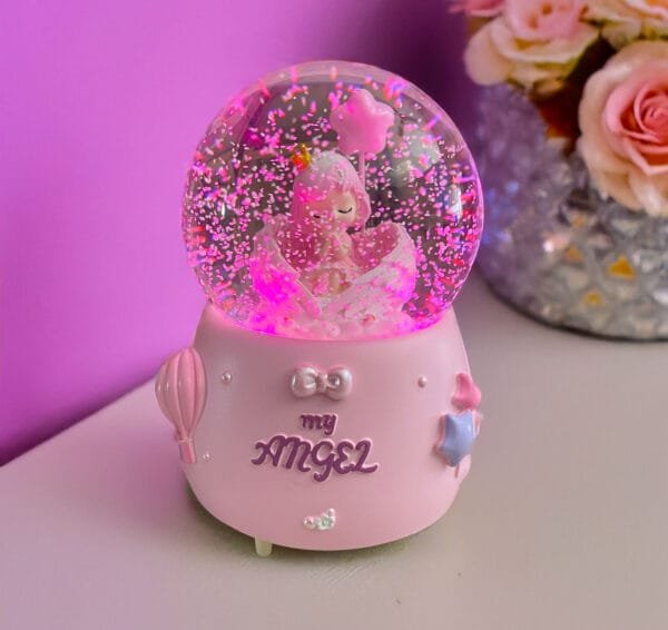 angel snow globe