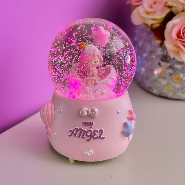 angel snow globe