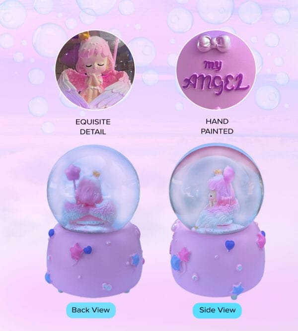 angel snow globe