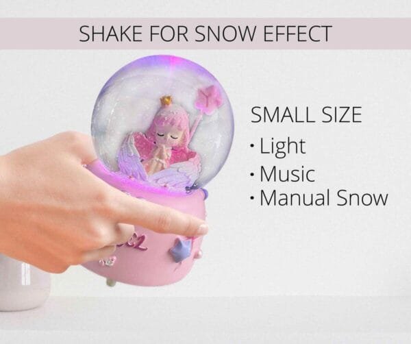 angel snow globe