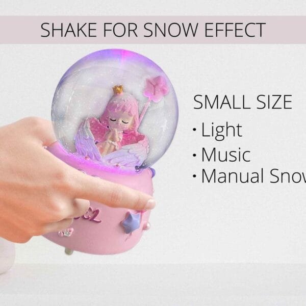 Angel Snow Globe with Light, Music & Auto Snow - Large