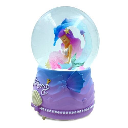 mermaid snow globe
